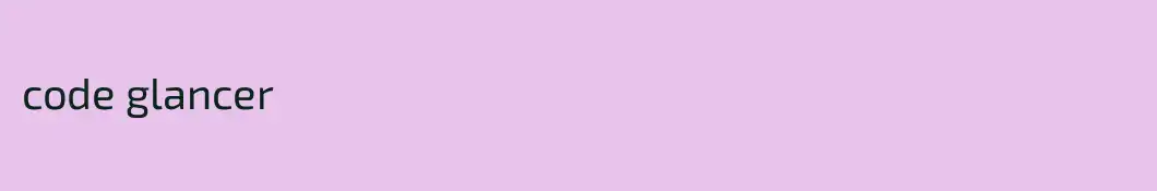 code glancer